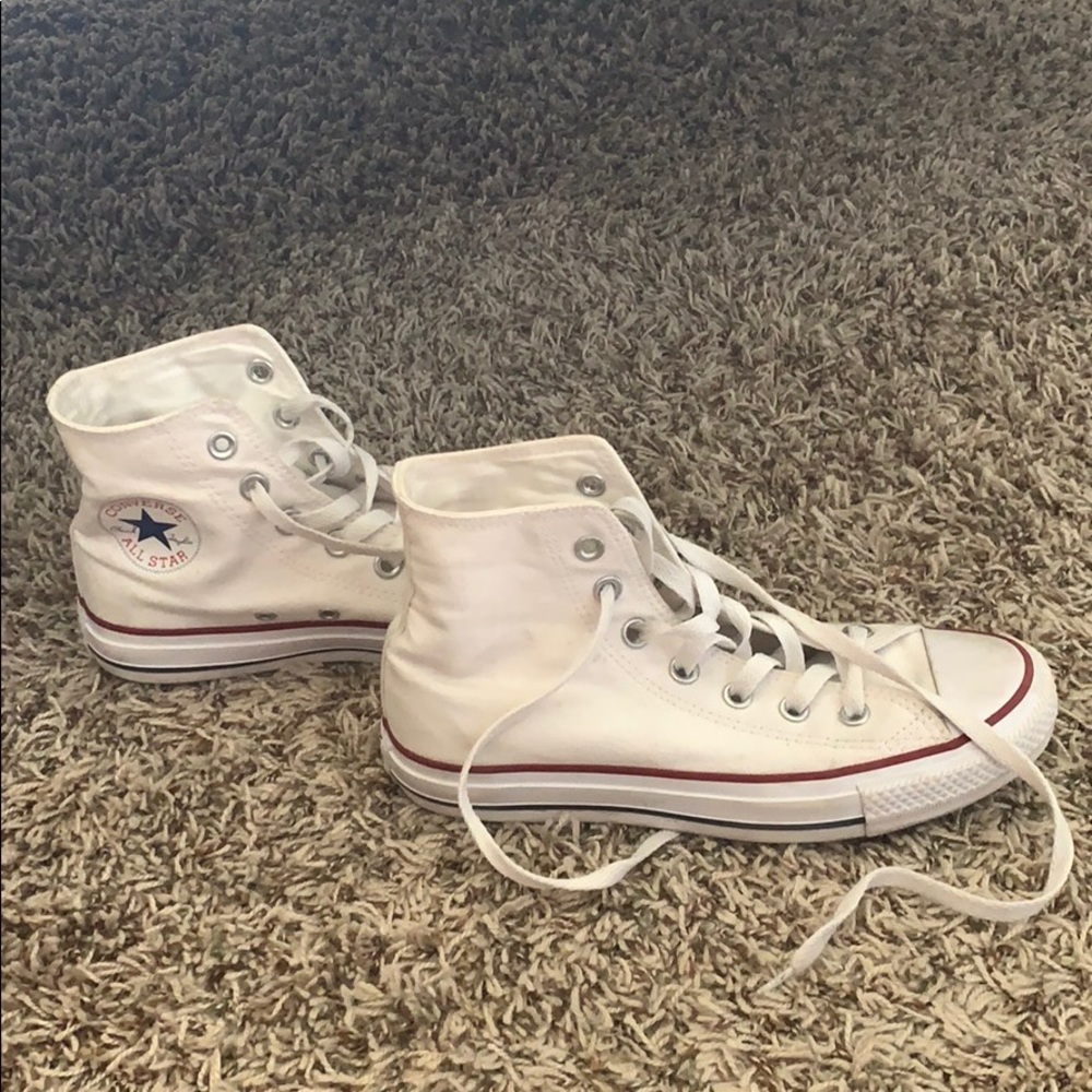 white converse high top size 6.5